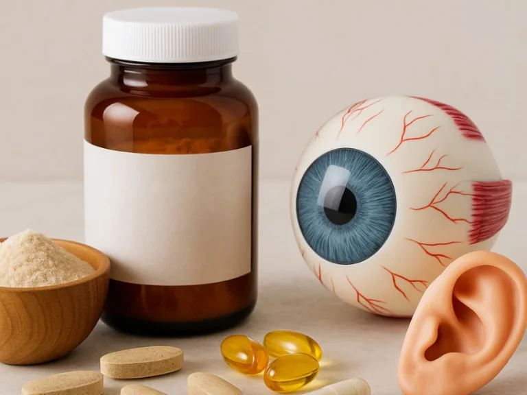 أفضل المكملات لدعم صحة الجهاز الحسي بما يشمل البصر والسمع بطريقة طبيعية
