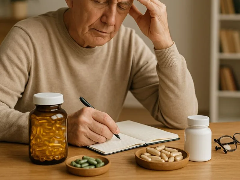 أفضل المكملات لدعم الذاكرة والتركيز مع التقدم في العمر وتحفيز القدرات الذهنية بشكل طبيعي