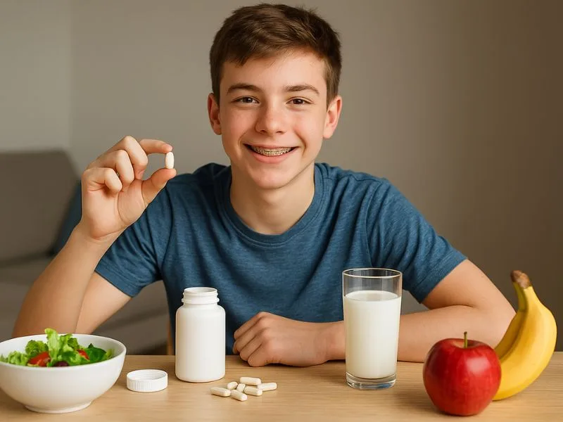 أفضل المكملات لدعم صحة المراهقين في سن النمو وتعزيز التغذية السليمة والتطور الجسدي