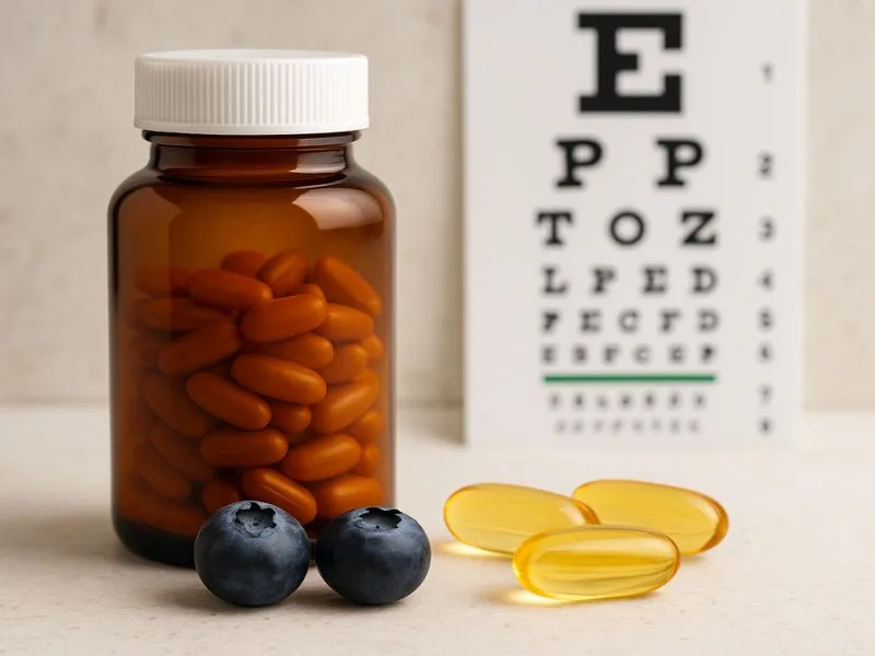 أفضل مكملات لتحسين حدة البصر ودعم صحة العين بشكل طبيعي