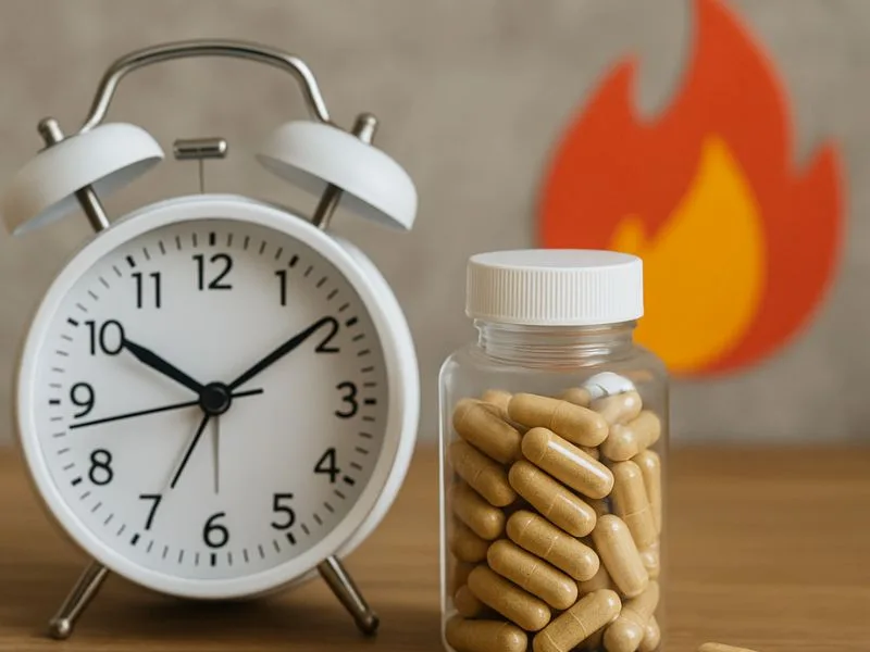 أفضل وقت لتناول مكملات حرق الدهون لتحقيق نتائج أسرع في فقدان الوزن