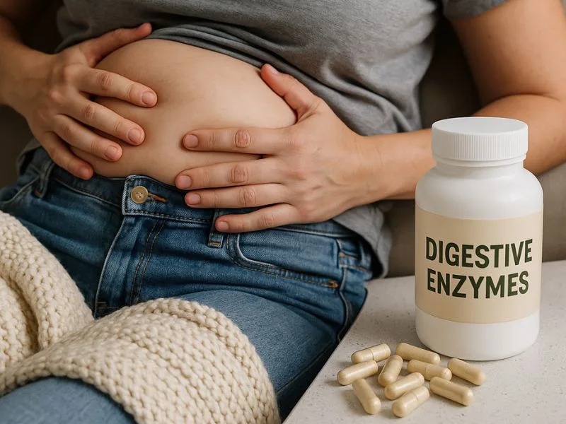مكملات الإنزيمات الهضمية تساعد في تقليل الانتفاخ وتحسين الراحة الهضمية بعد تناول الطعام