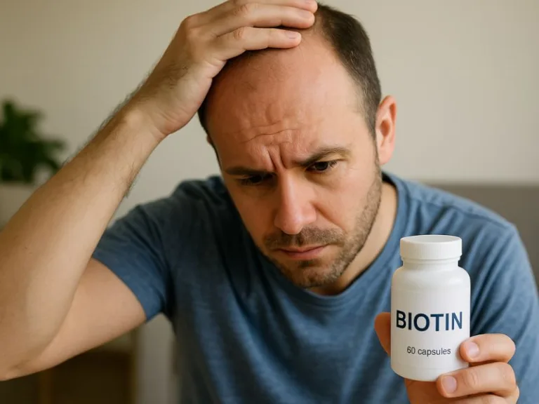 هل البيوتين يساعد في وقف تساقط الشعر