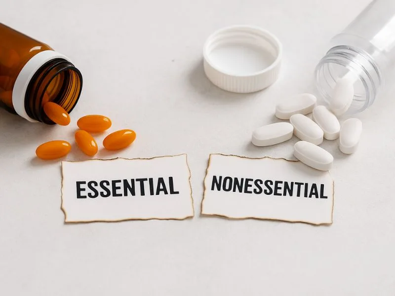 الفرق بين الأحماض الأمينية الأساسية وغير الأساسية ودورها في بناء العضلات