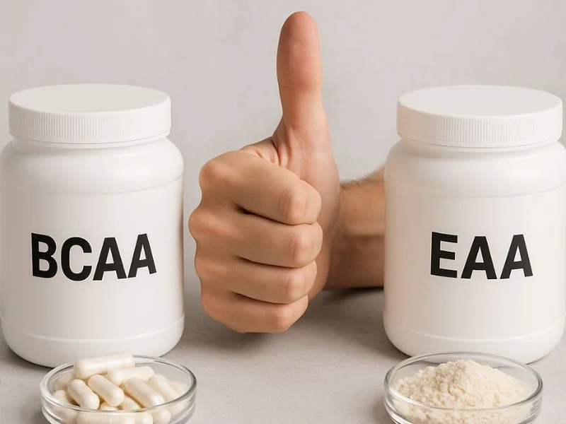 الفرق بين مكملات bcaa وeaa يكمن في نوع الأحماض الأمينية التي تحتويها وتأثيرها على بناء العضلات