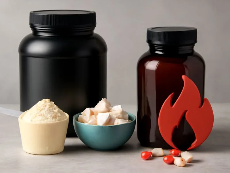 الفرق بين مكملات التنشيف وحرق الدهون باستخدام مكملات مختلفة للطاقة والدهون