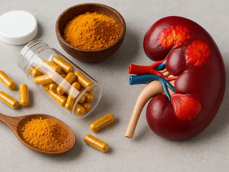 هل مكملات الكركم تساعد في تقليل التهابات الكلى