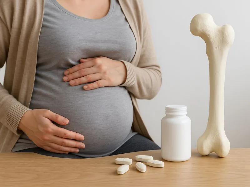اهمية الكالسيوم في تقوية عظام الام والجنين
