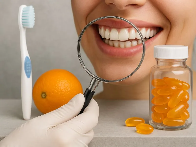 فيتامين C يساعد في الوقاية من التهابات اللثة ويعزز صحة الفم
