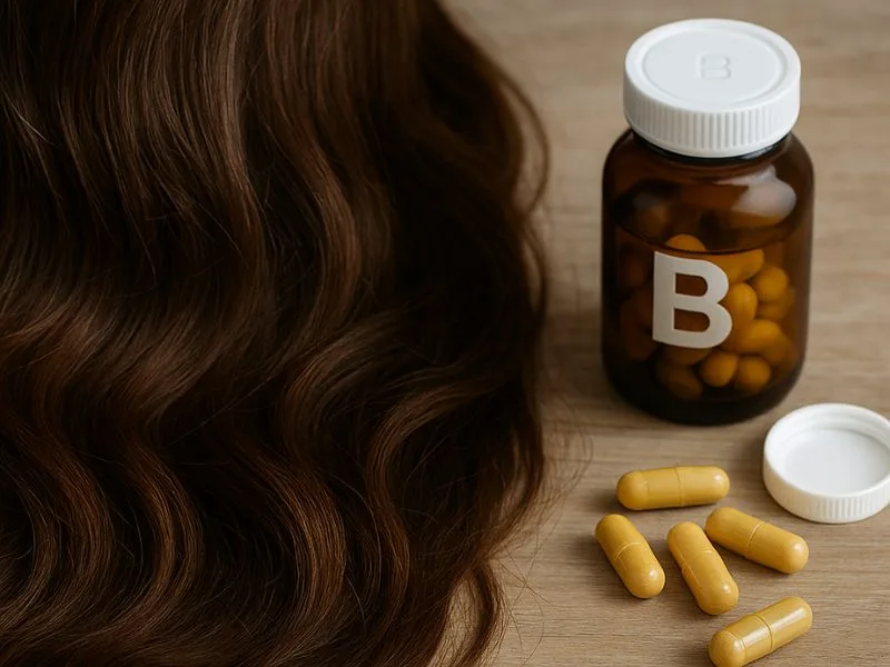 أفضل مكملات فيتامينات B لتحسين كثافة الشعر وزيادة صحته