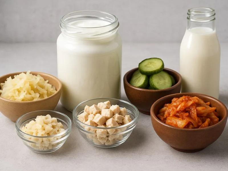 أفضل مصادر طبيعية للبروبيوتيك تدعم صحة الجهاز الهضمي وتوازن البكتيريا النافعة