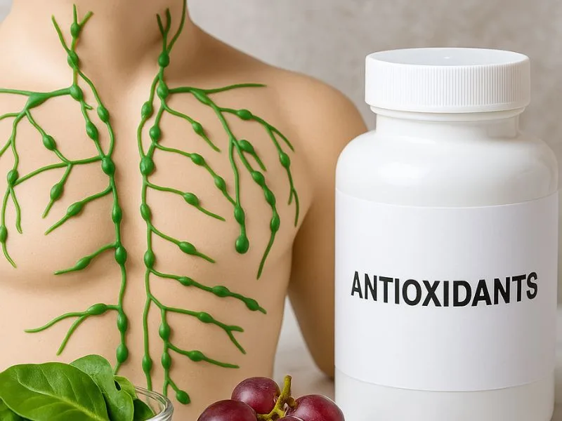 هل مضادات الاكسدة تساعد في تنقية الجهاز اللمفاوي