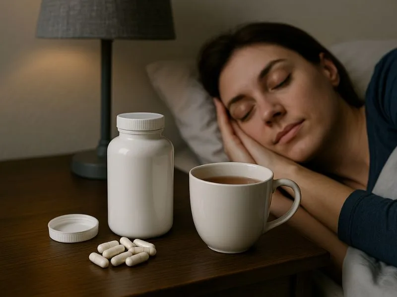 مكملات تحتوي على l-theanine لتهدئة العقل وتحسين النوم الليلي