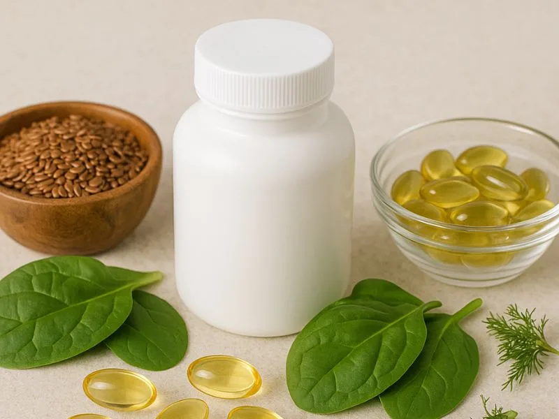 مكملات أوميغا 3 من مصادر غير حيوانية مثل الطحالب والبذور لتحسين الصحة العامة