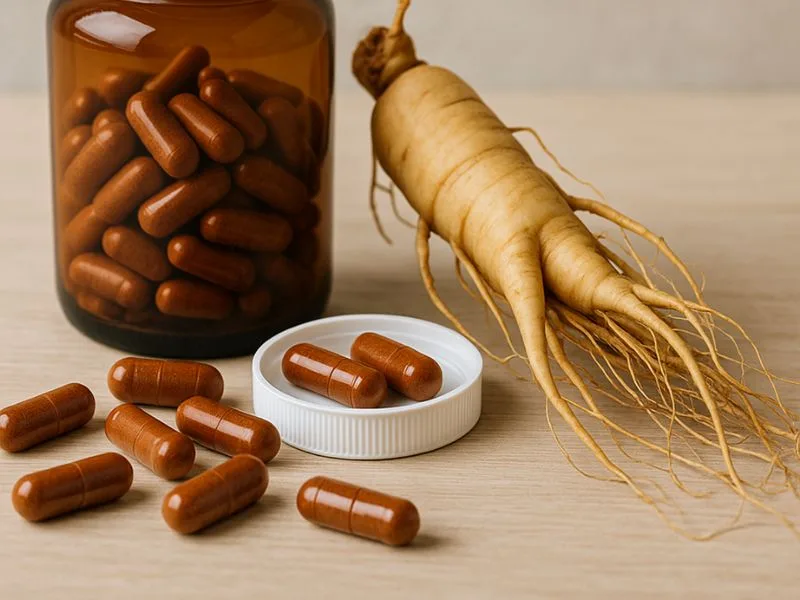 مكملات تحتوي على الجينسنغ لتعزيز النشاط البدني وتحسين الأداء العقلي والتركيز