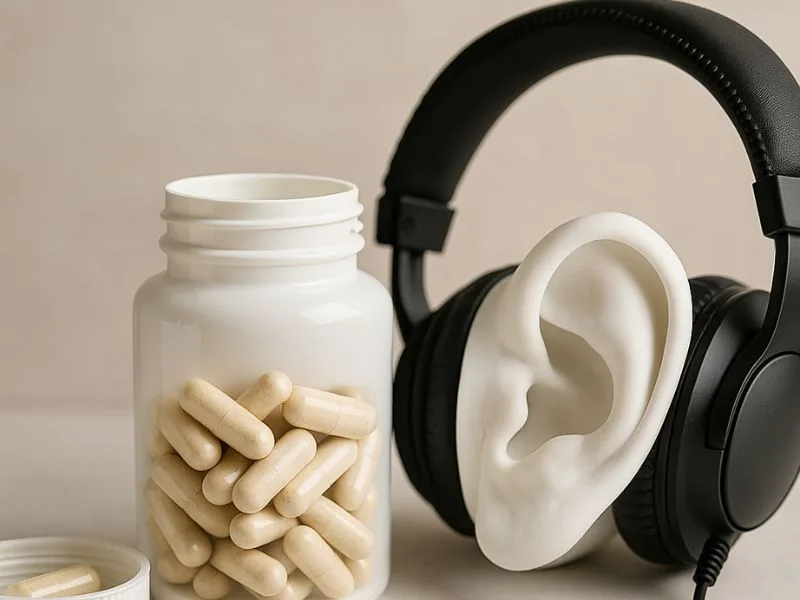 مكملات لدعم السمع وتقليل الطنين تساهم في تحسين جودة السمع والحد من الإزعاج الصوتي الداخلي