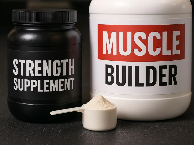 الفرق بين مكملات القوة ومكملات بناء العضلات لتحقيق أهداف التمارين