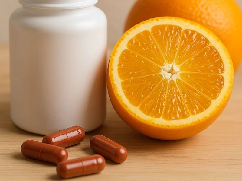 مكملات تحتوي على الحديد وفيتامين C لتحسين امتصاص الجسم للحديد بشكل فعال