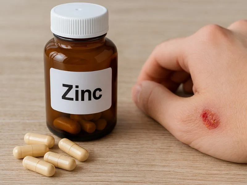 مكملات الزنك لدعم تجدد الأنسجة وتسريع التئام الجروح وتعزيز صحة البشرة