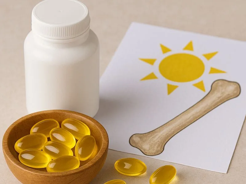 مكملات فيتامين D3 لتعزيز امتصاص الكالسيوم والحفاظ على صحة العظام