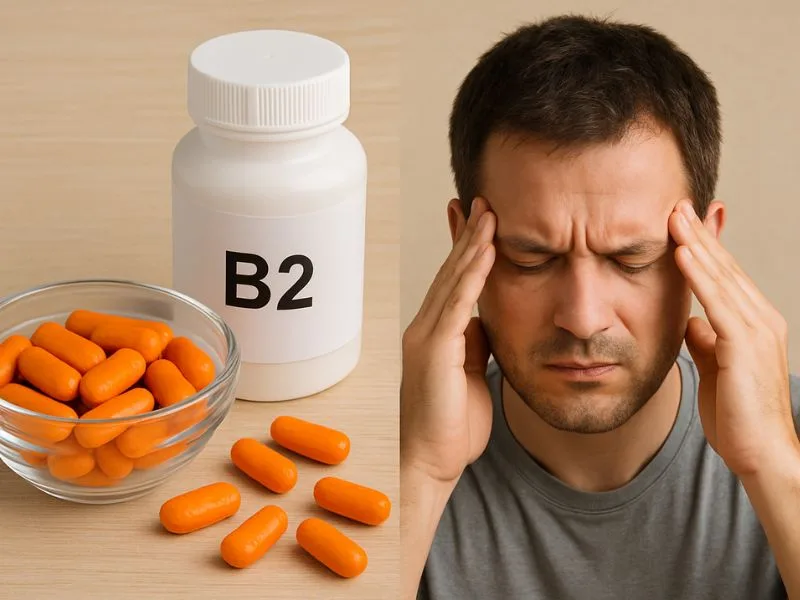 مكملات تحتوي على فيتامين B2 (ريبوفلافين) لعلاج الصداع