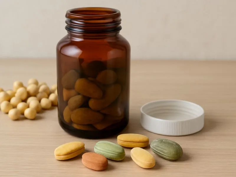 مكملات فيتامينات متعددة خالية تمامًا من الصويا لتعزيز الصحة بشكل طبيعي