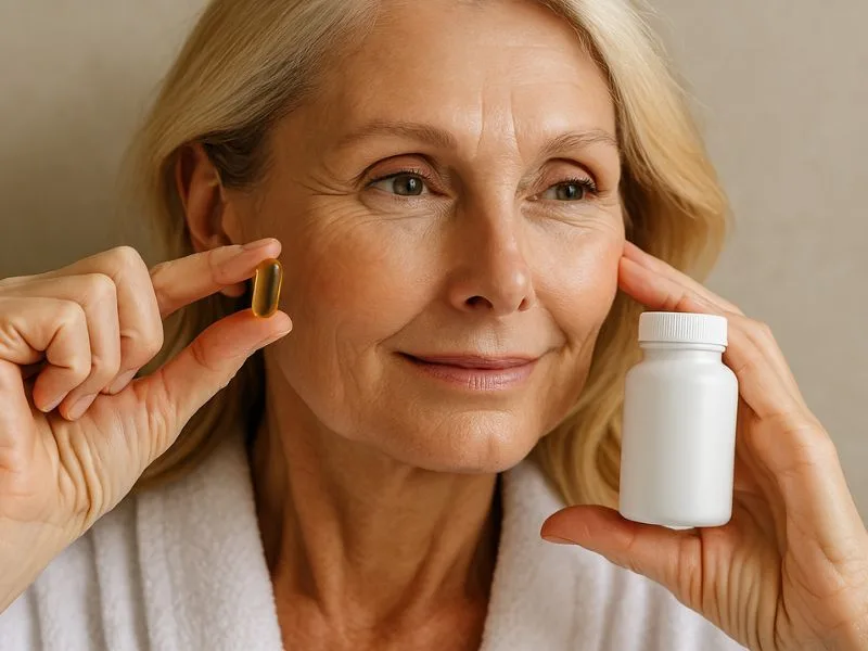 أفضل مكملات لدعم مرونة الجلد مع التقدم في السن وتقليل علامات الشيخوخة