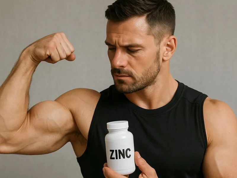 هل الزنك يعزز من هرمون التستوستيرون ويدعم القوة العضلية عند الرجال